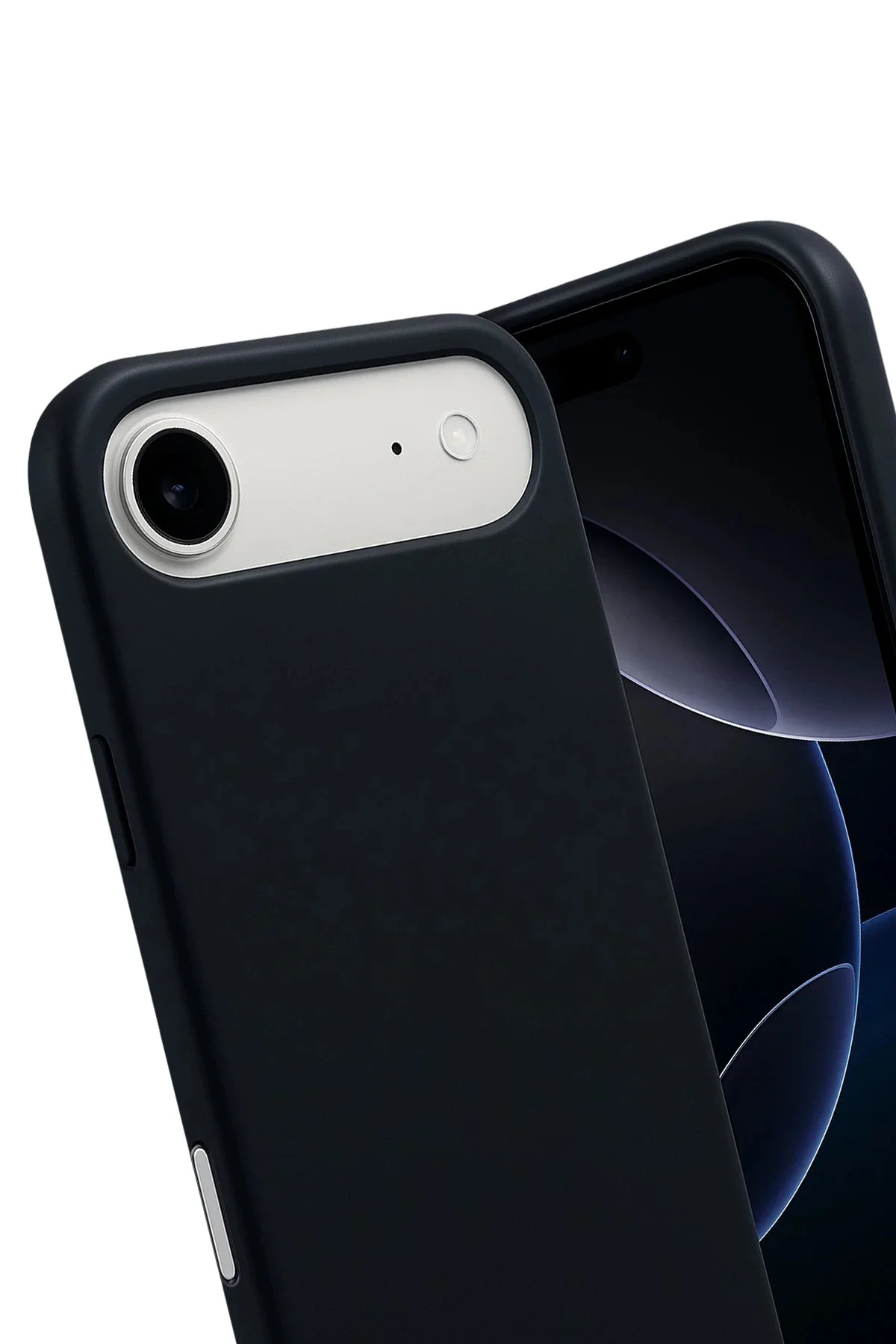 Newface Apple İphone 17 Air Nano İçi Kadife Silikon - Siyah