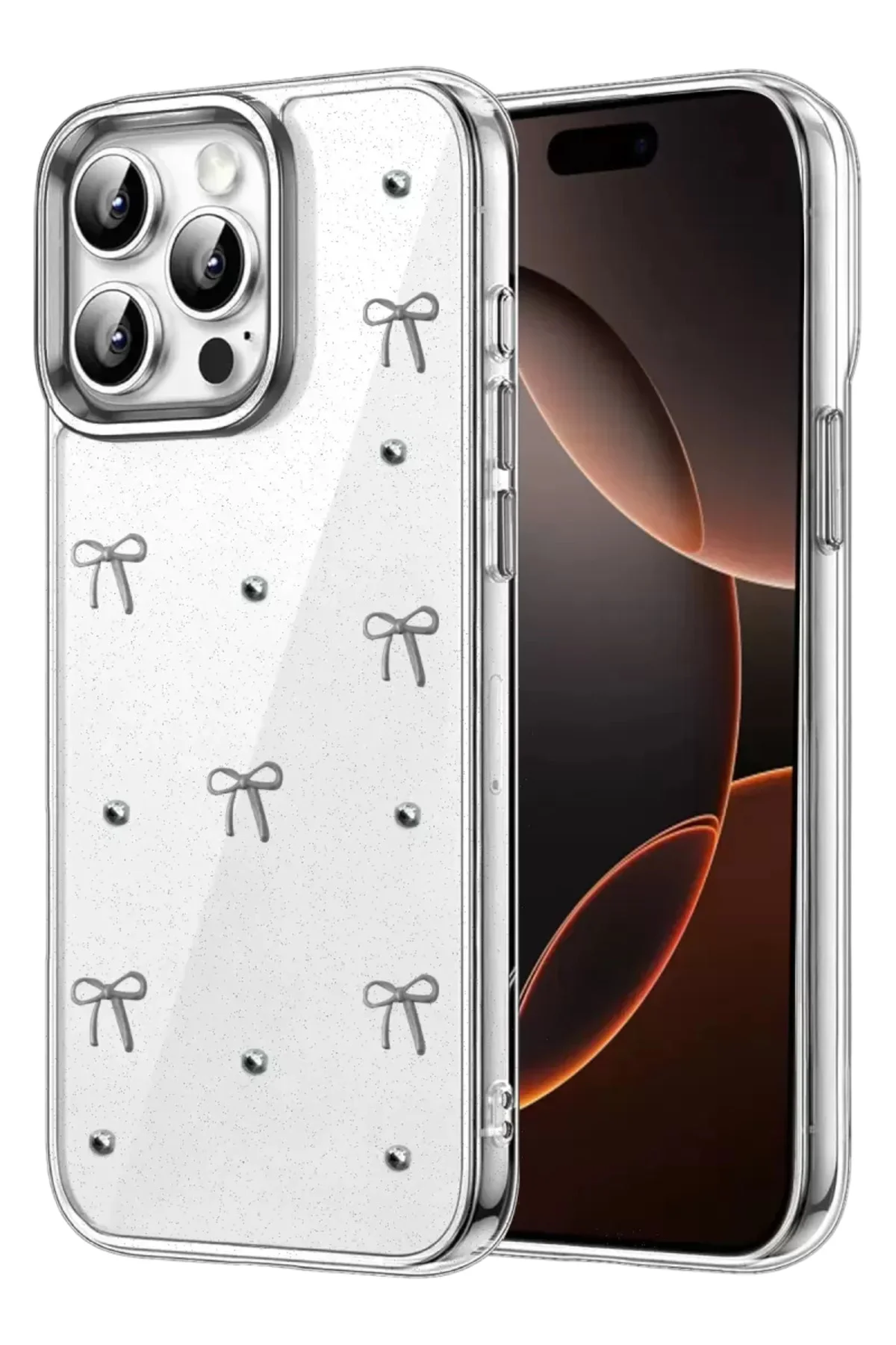 Newface Apple İphone 15 Pro Fiyonk Desenli Kapak - Desen 5