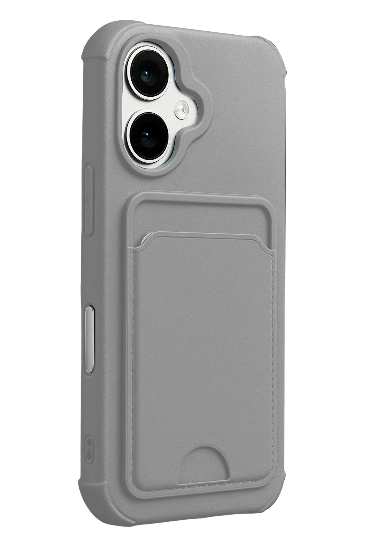 Newface Apple İphone 17 Kelvin Kartvizitli Silikon - Gri