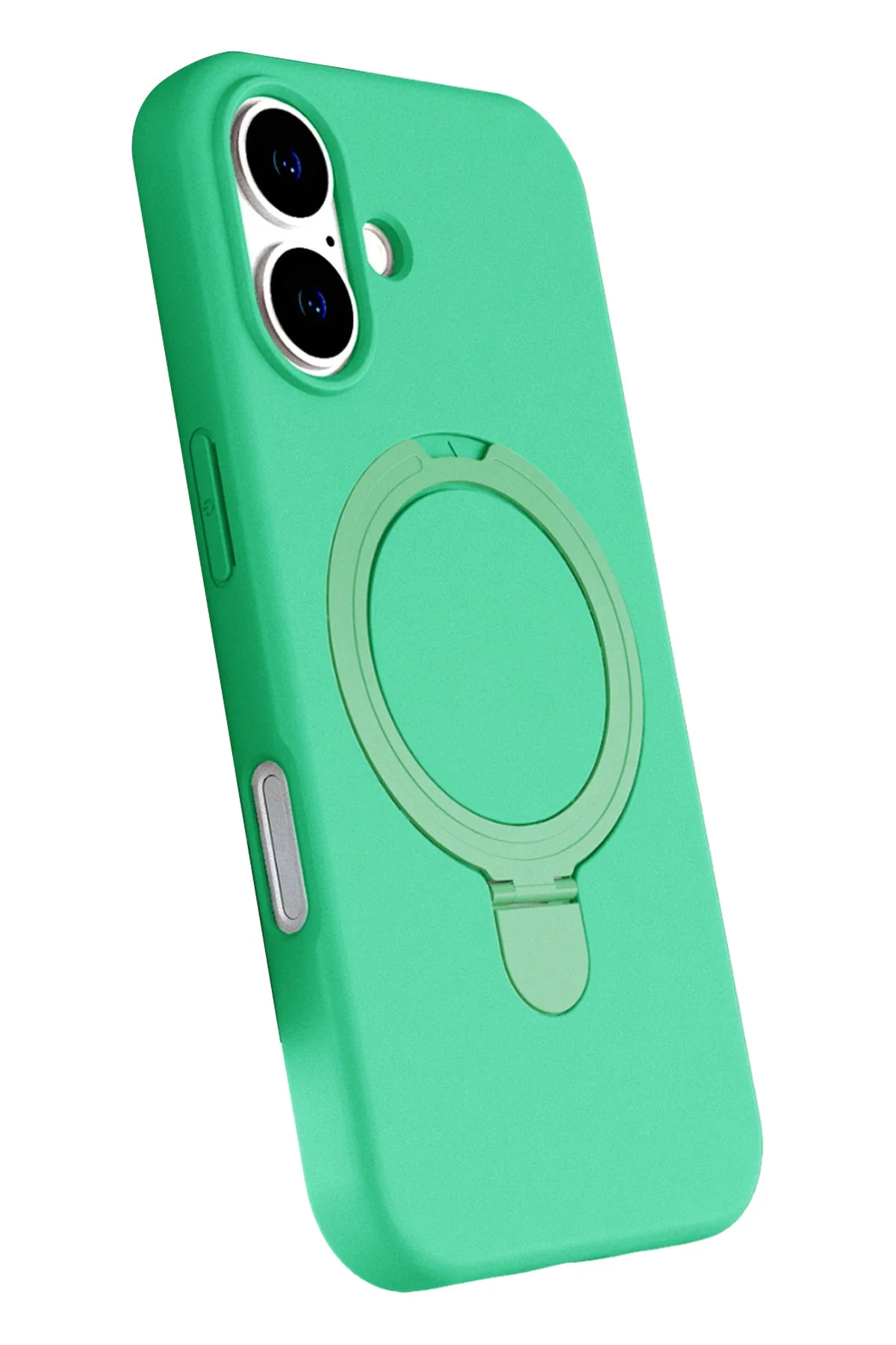 Newface Apple İphone 16 Plus Regal Magsafe Standlı Kapak - Yeşil