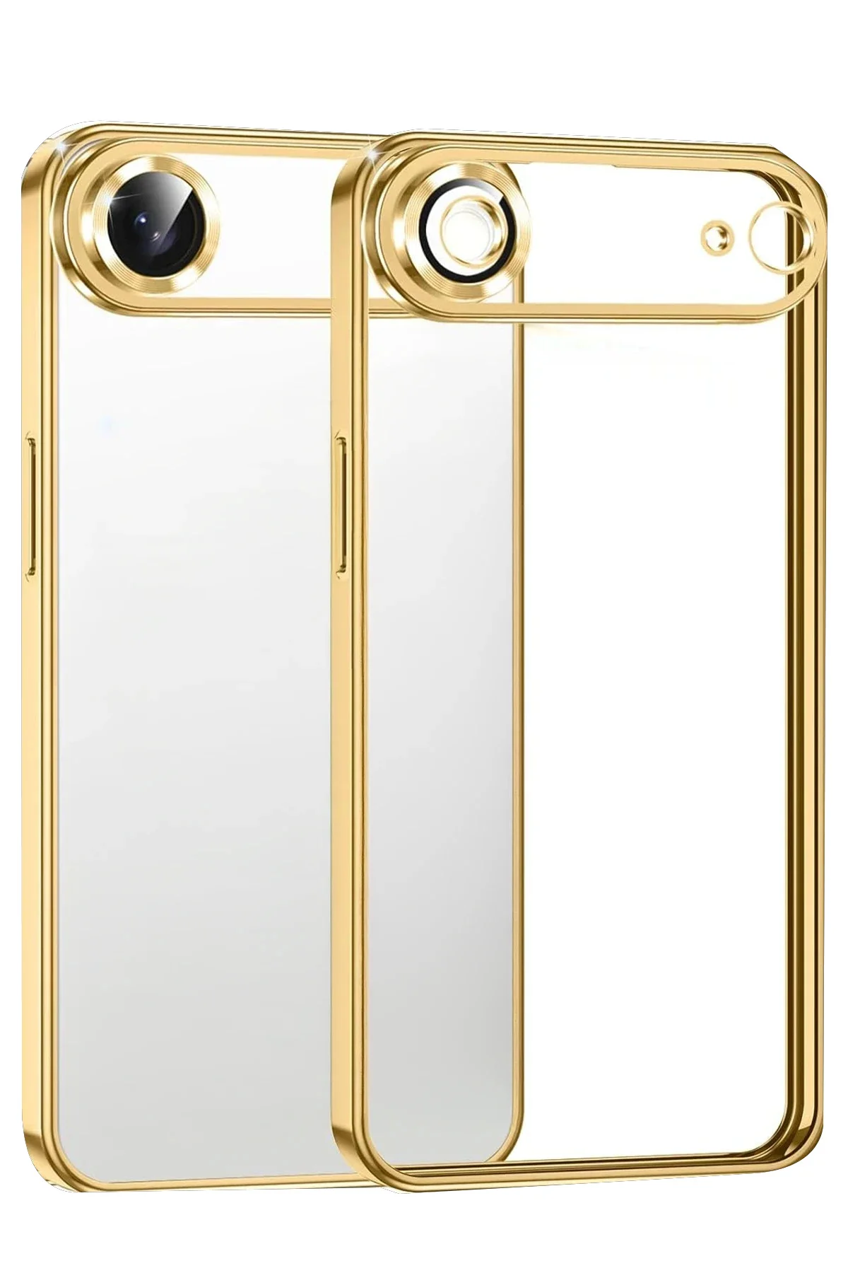 Newface Apple İphone 17 Air Razer Lensli Silikon - Gold