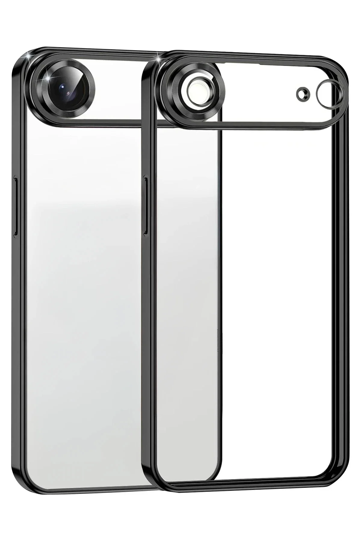 Newface Apple İphone 17 Air Razer Lensli Silikon - Siyah