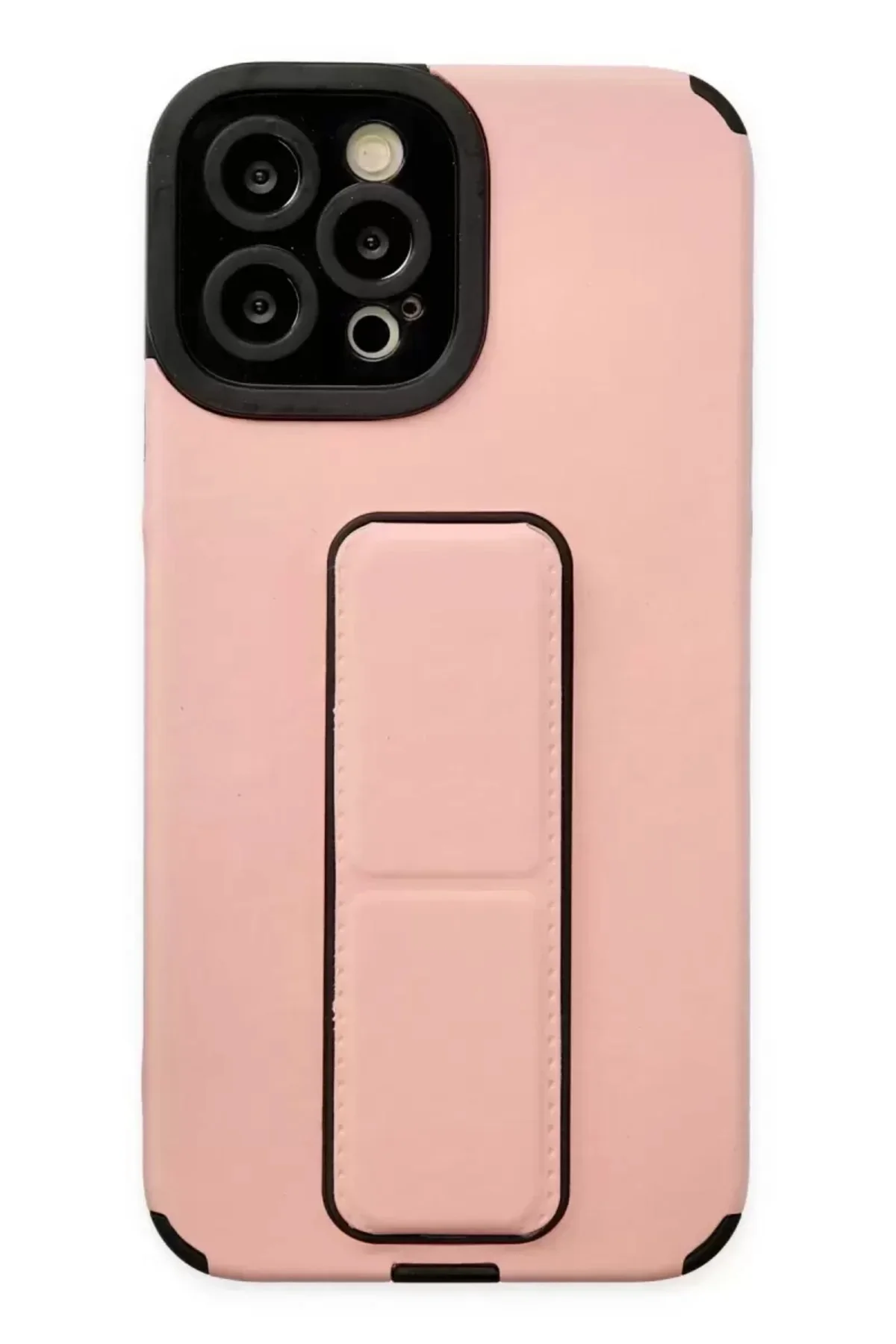 Newface Apple İphone 12 Pro Max Kılıf Mega Standlı Silikon - Pudr