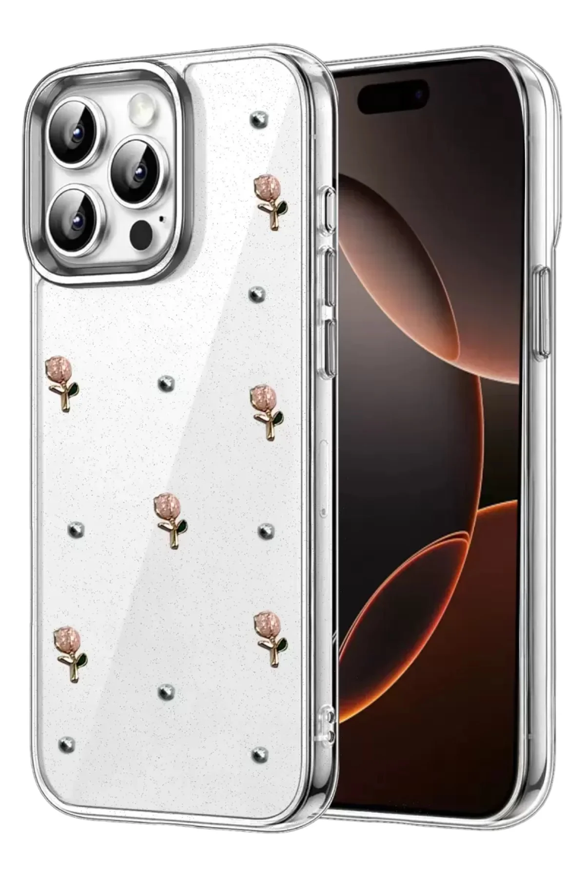 Newface Apple İphone 15 Pro Fiyonk Desenli Kapak - Desen 6