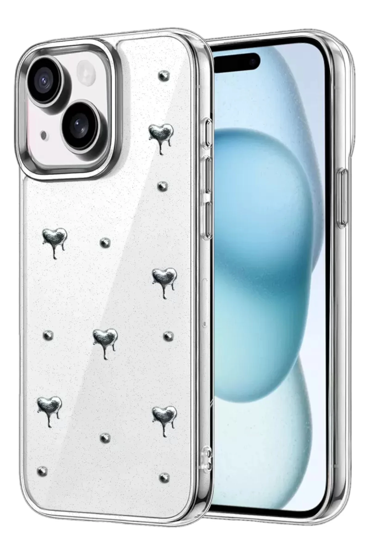 Newface Apple İphone 15 Fiyonk Desenli Kapak - Desen 1