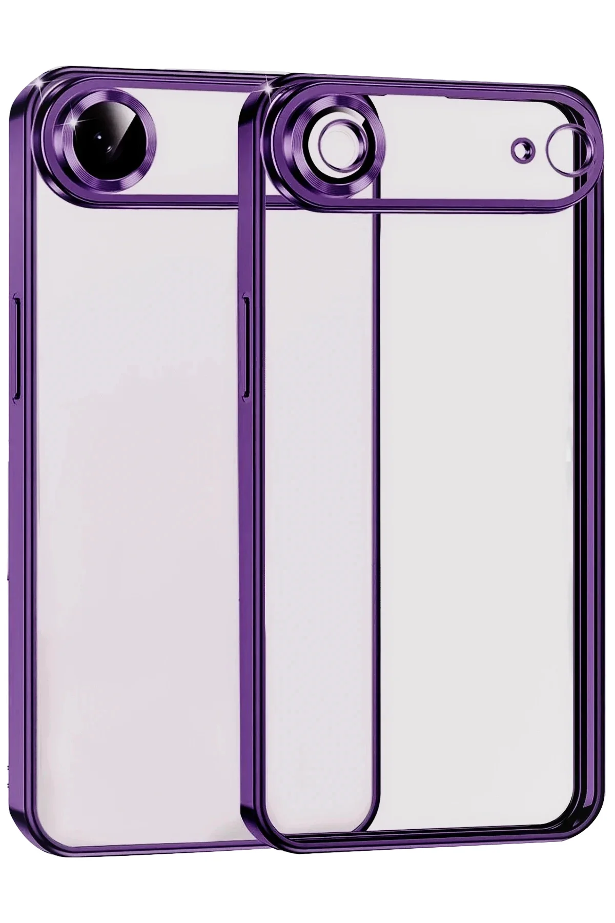 Newface Apple İphone 17 Air Razer Lensli Silikon - Açık Mor