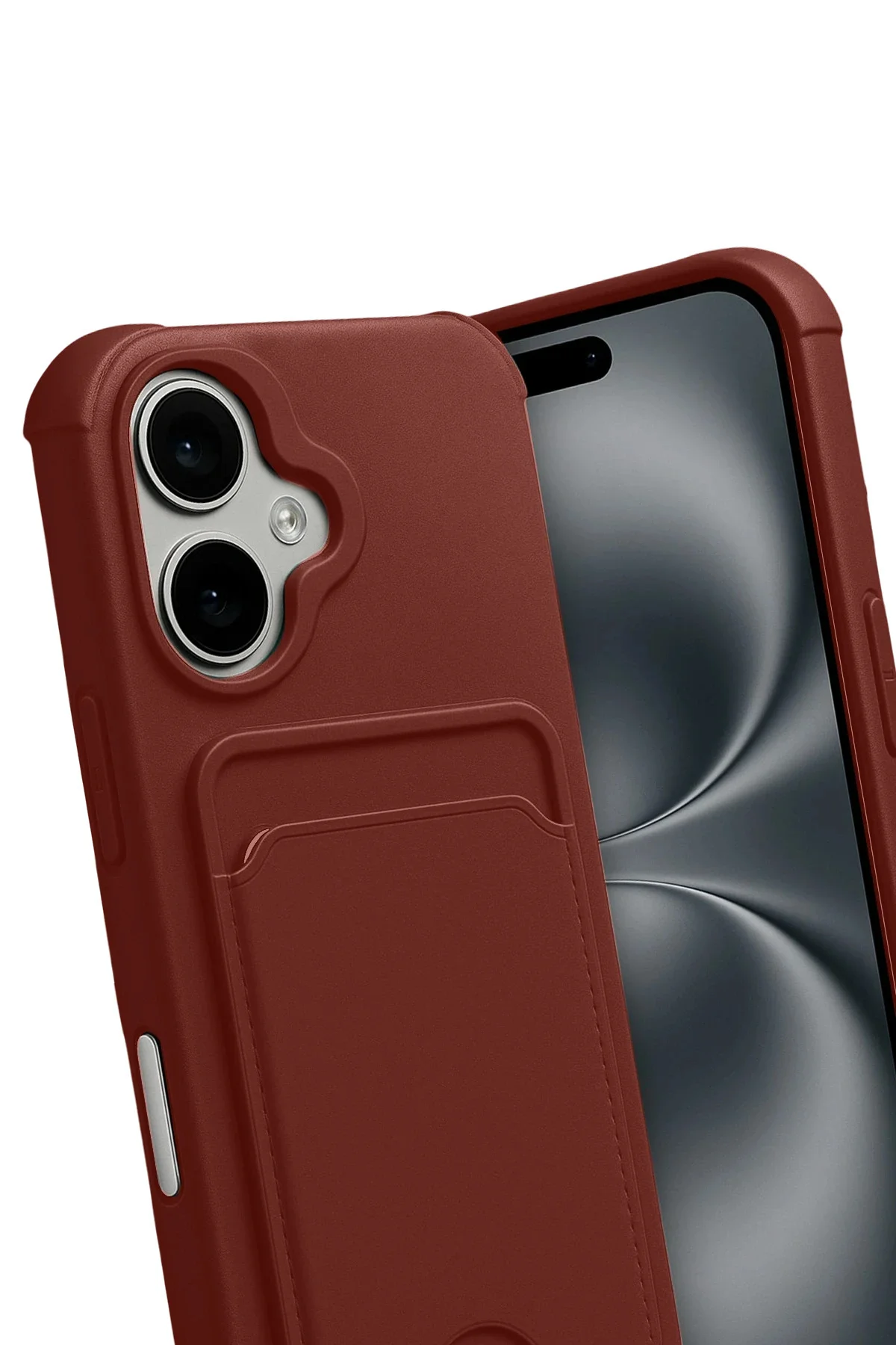Newface Apple İphone 17 Kelvin Kartvizitli Silikon - Bordo