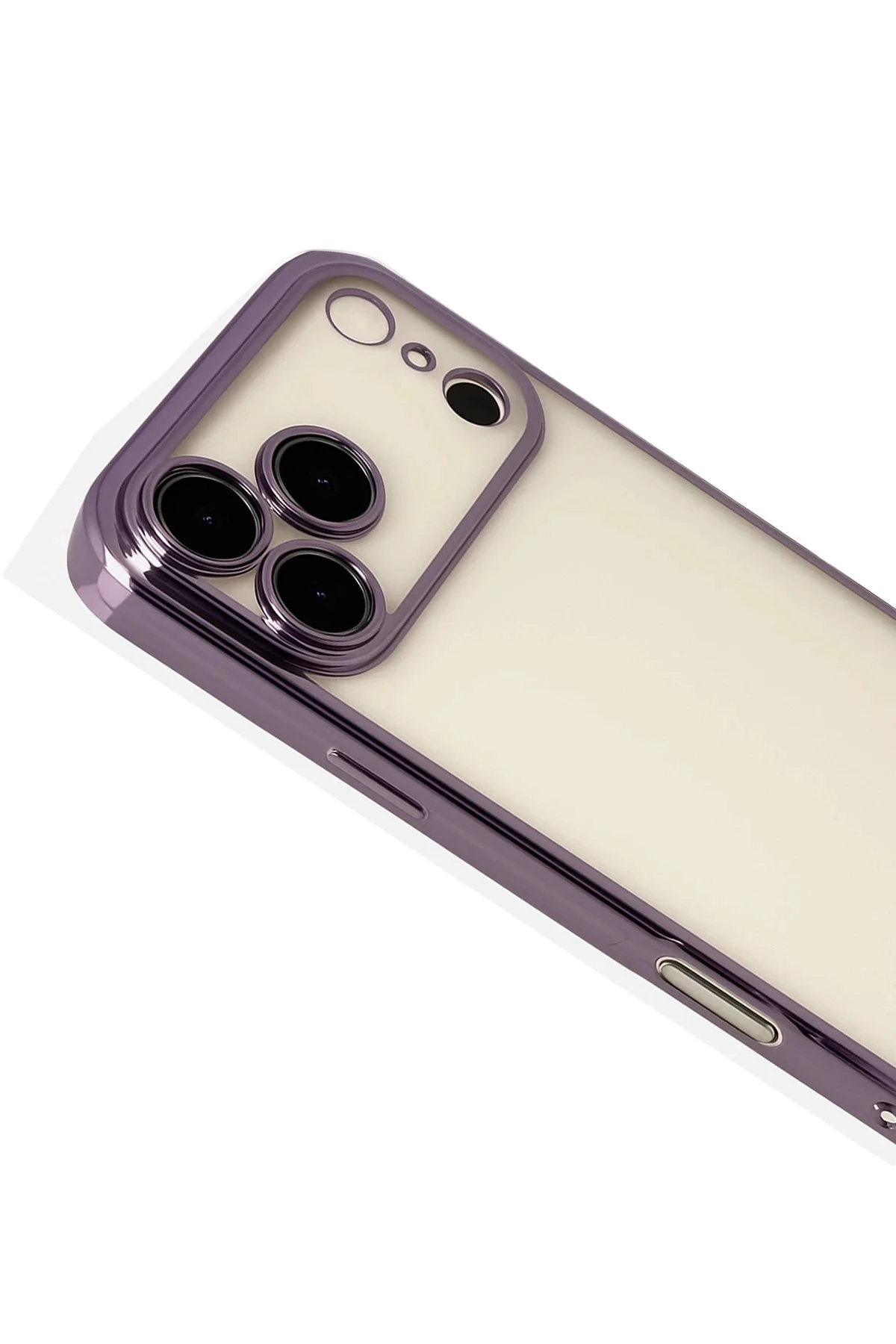 Newface Apple İphone 17 Pro Max Razer Lensli Silikon - Mor