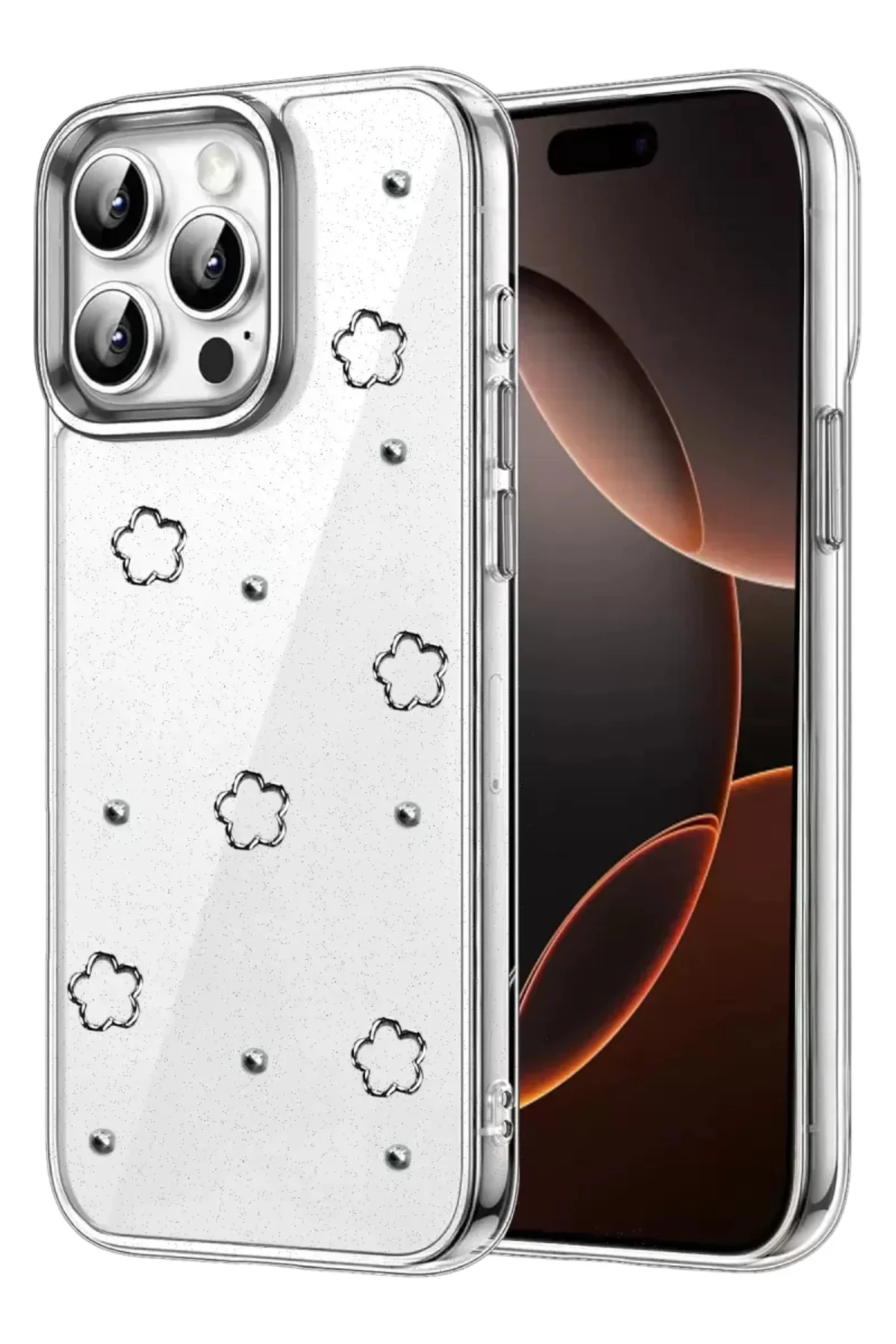 Newface Apple İphone 15 Pro Max Fiyonk Desenli Kapak - Desen 2