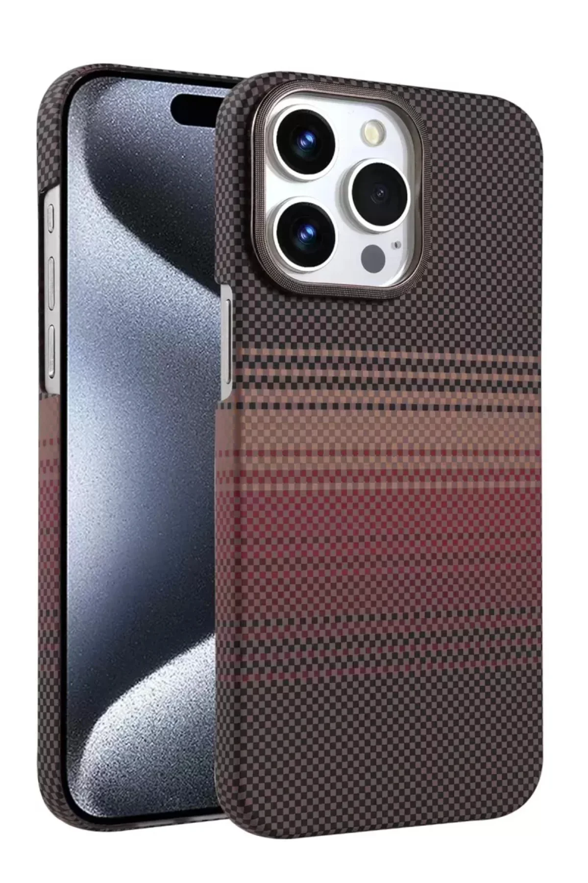 Newface Apple İphone 15 Pro Max Vega Magsafe Kapak - Çöl Titanyum
