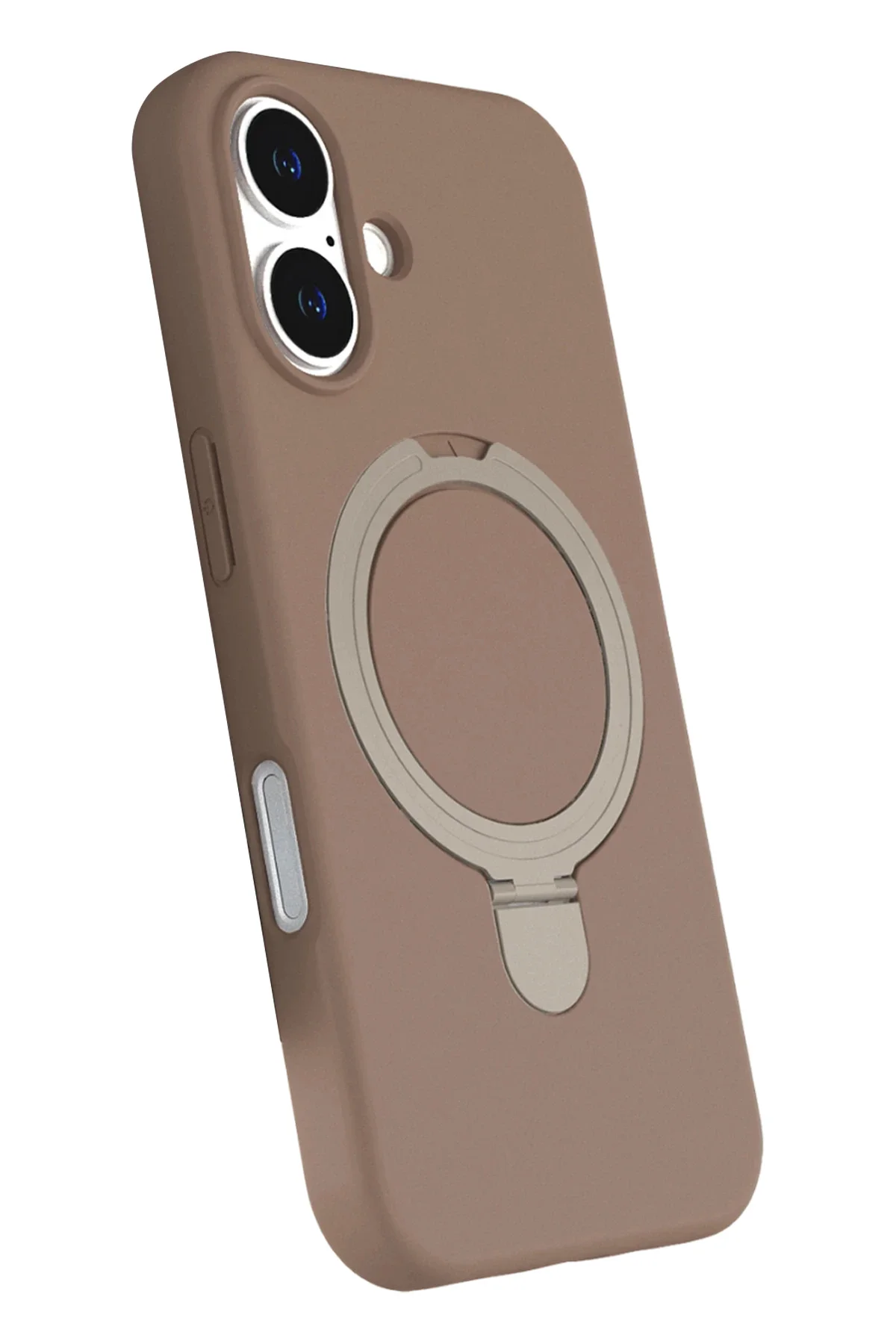 Newface Apple İphone 16 Plus Regal Magsafe Standlı Kapak - Çöl Ti