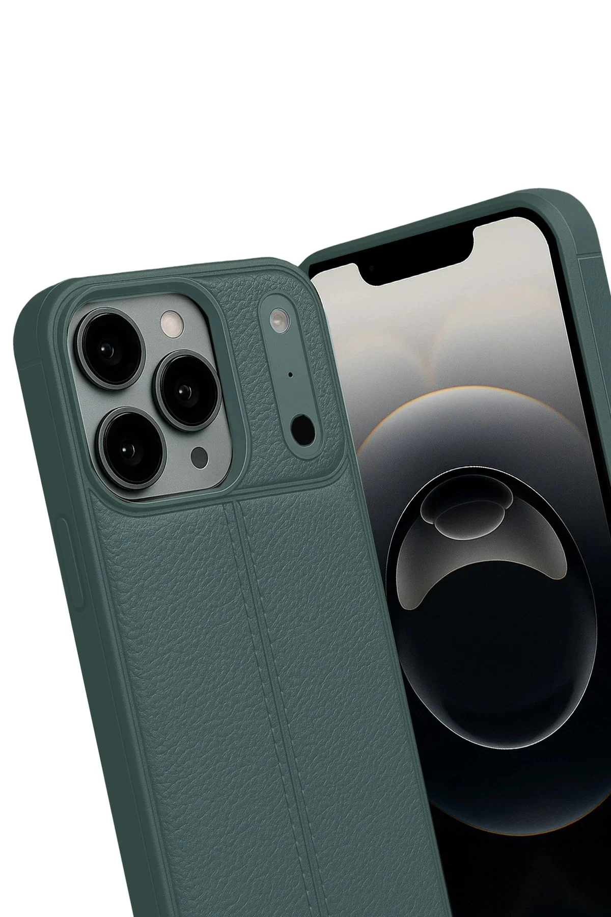 Newface Apple İphone 17 Pro Max Auto Focus Kapak - Koyu Yeşil