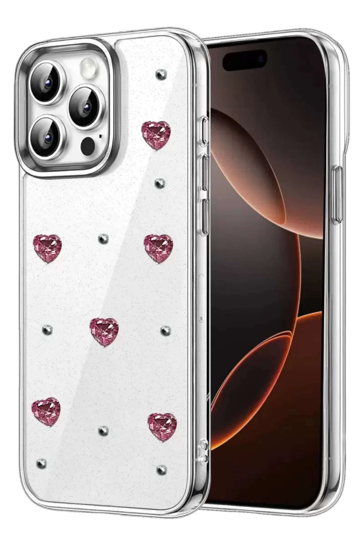 Newface Apple İphone 15 Pro Fiyonk Desenli Kapak - Desen 3