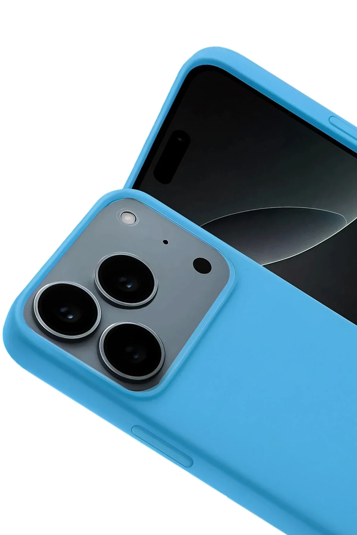 Newface Apple İphone 17 Pro Max Nano İçi Kadife Silikon - Mavi