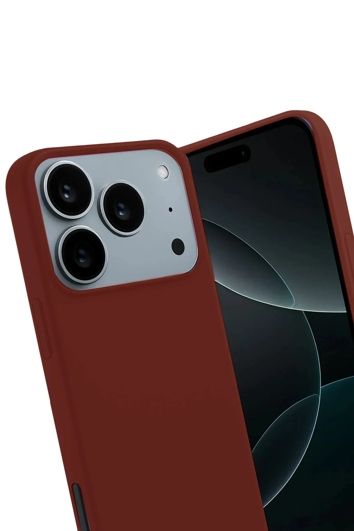 Newface Apple İphone 17 Pro Max First Silikon - Bordo