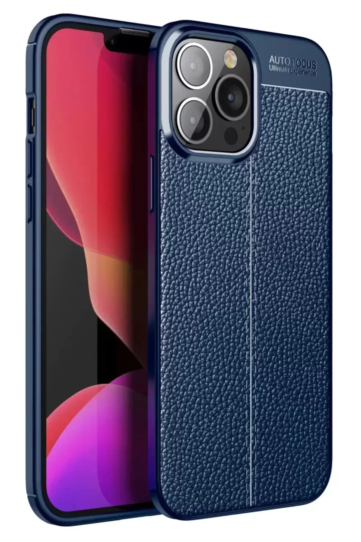 Newface Apple İphone 15 Pro Kılıf Auto Focus Kapak - Lacivert