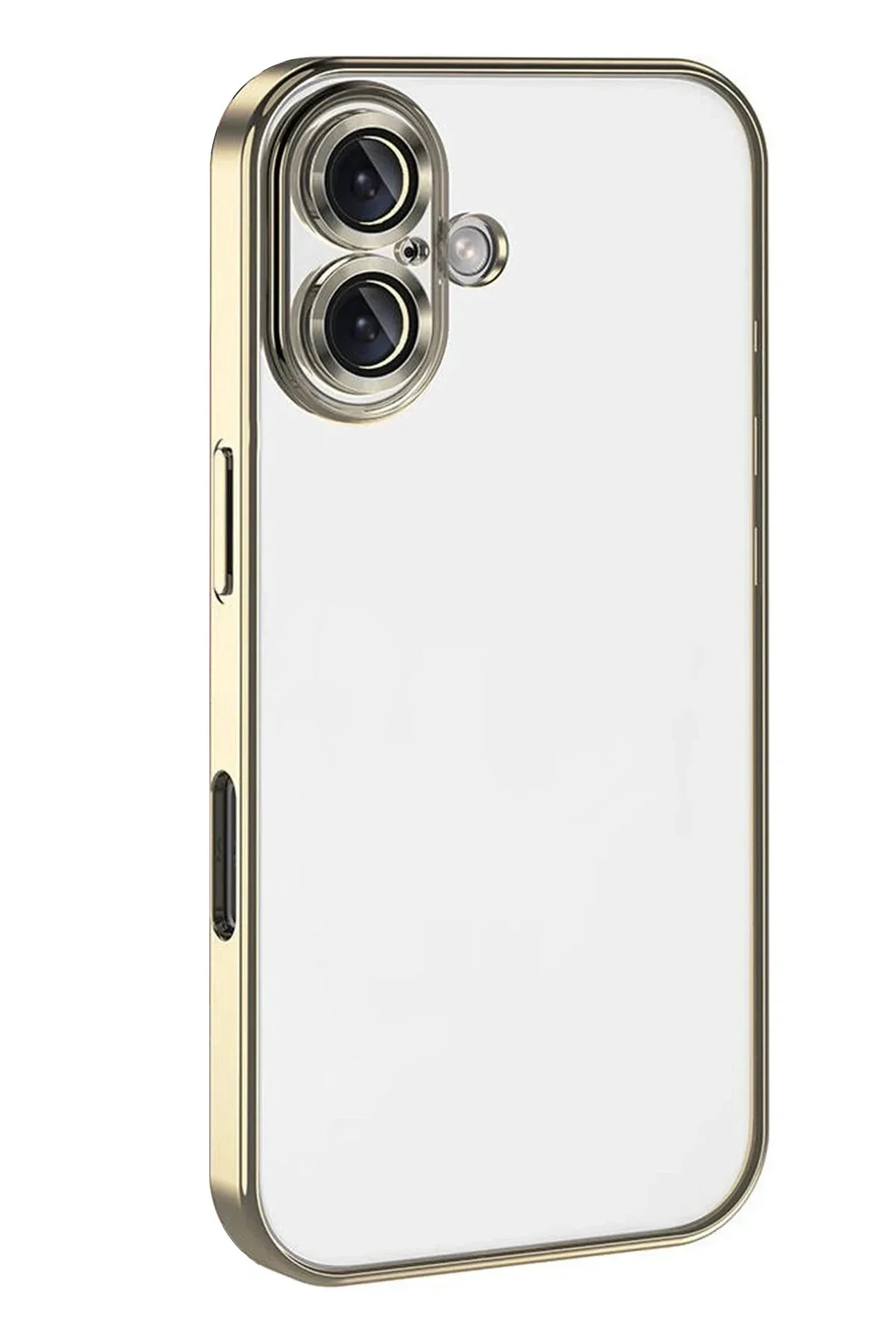 Newface Apple İphone 17 Razer Lensli Silikon - Gold