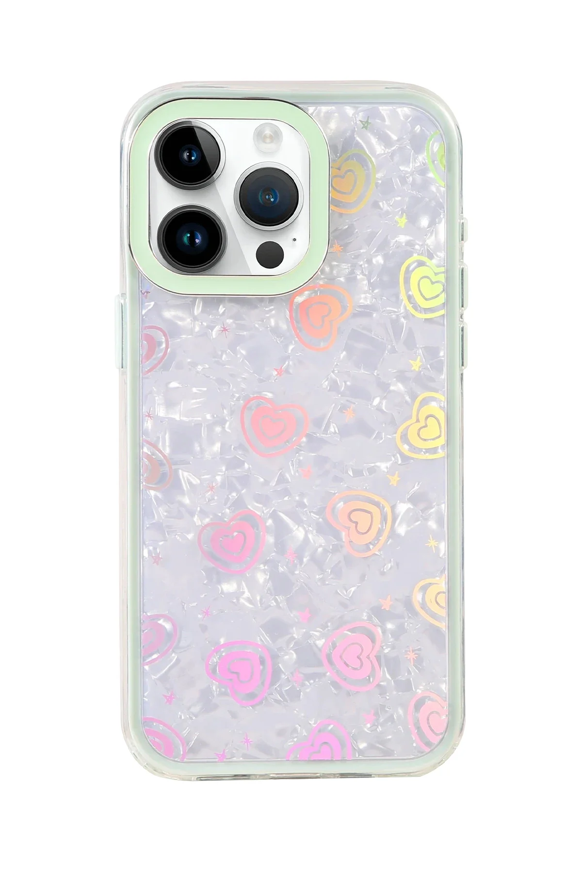 Newface Apple İphone 14 Pro Max Lumi Desenli Kapak - Yeşil