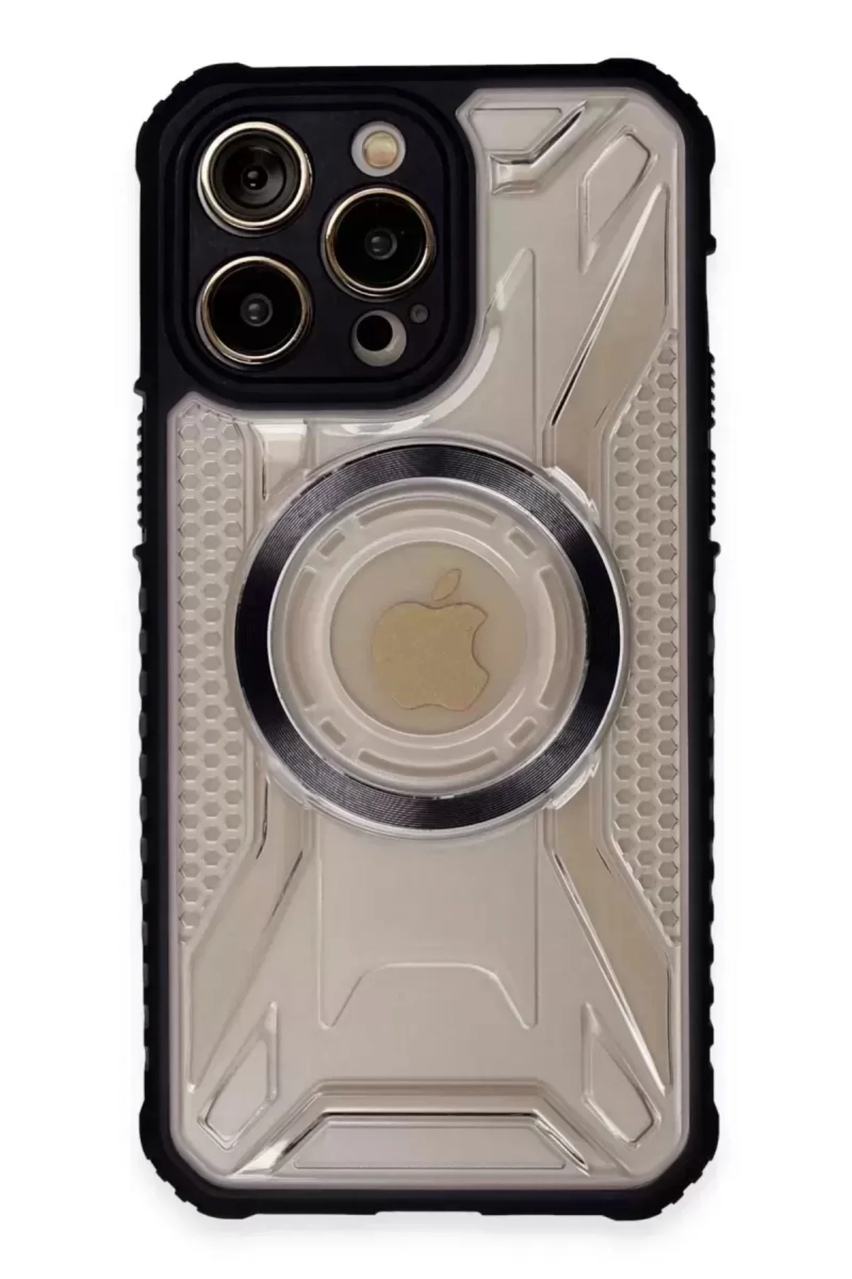 Newface Apple İphone 14 Pro Kılıf Prag Magneticsafe Kapak - Siyah