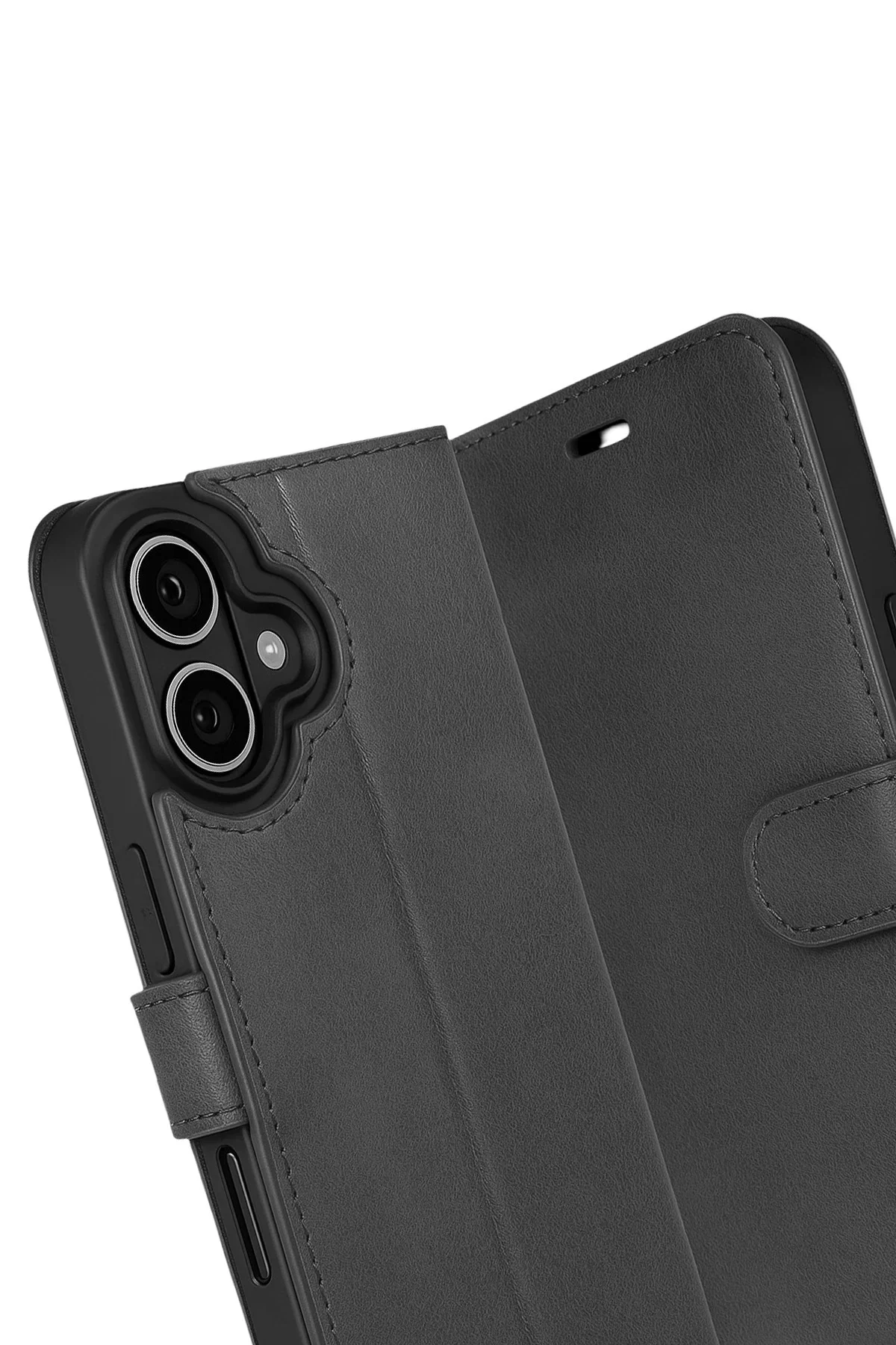 Newface Apple İphone 17 Trend S Plus Kapaklı Kılıf - Siyah