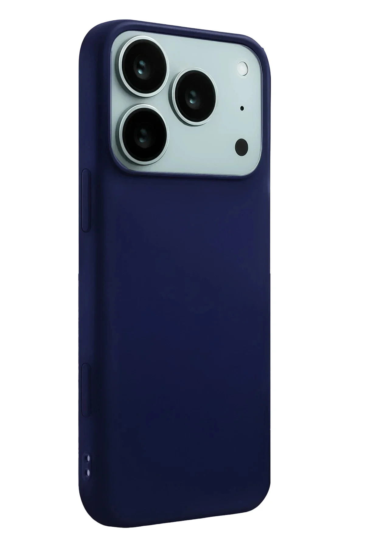 Newface Apple İphone 17 Pro Nano İçi Kadife Silikon - Lacivert