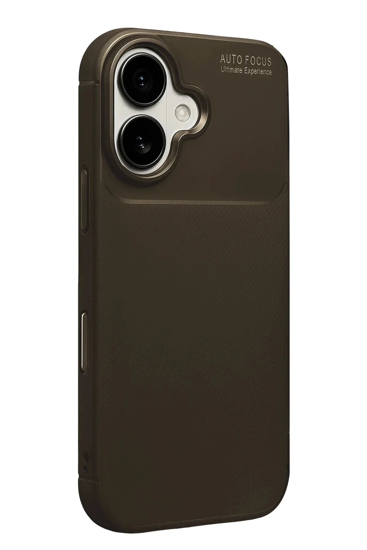 Newface Apple İphone 17 Auto Focus Karbon Kapak - Kahverengi
