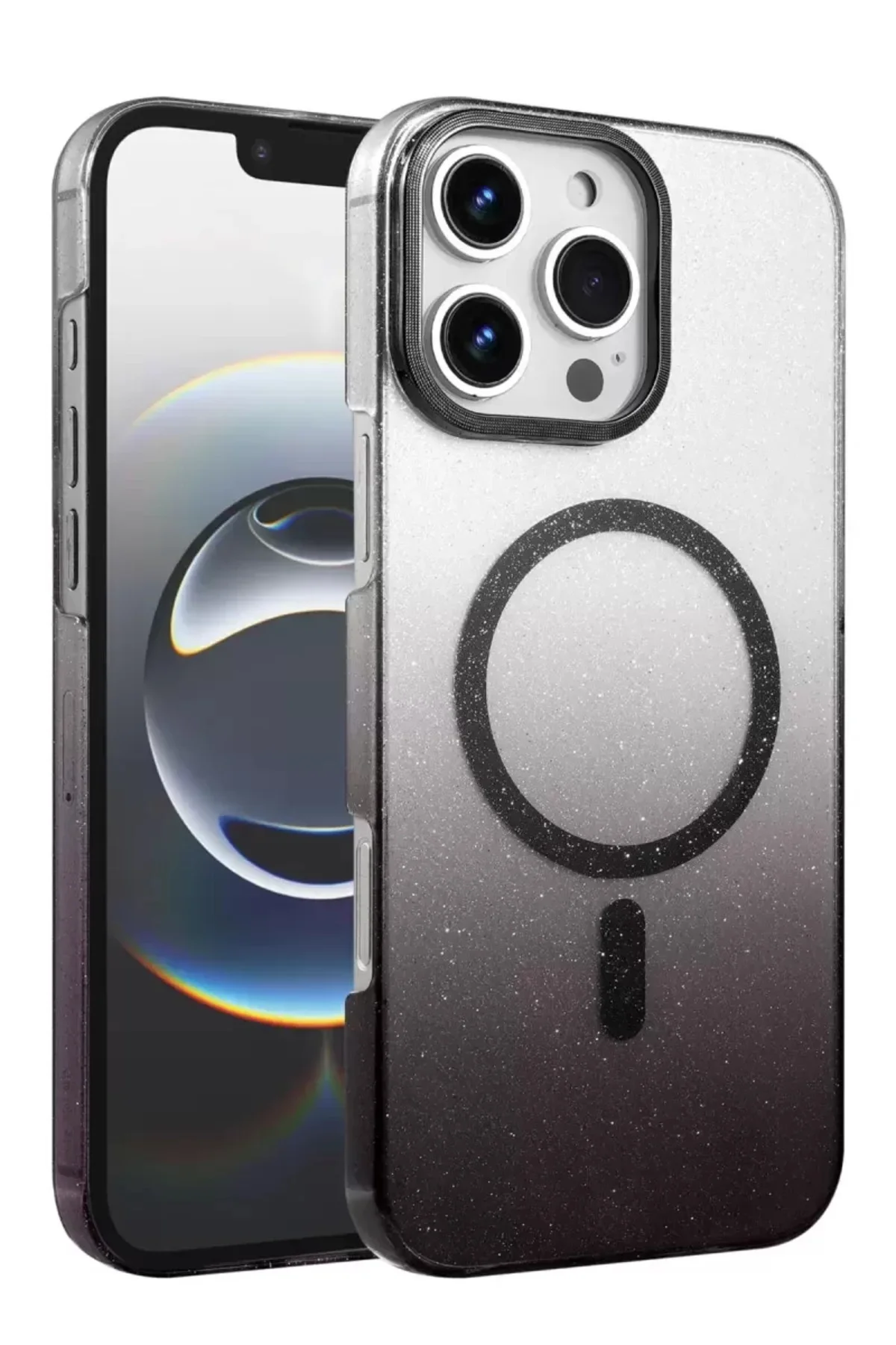 Newface Apple İphone 16 Pro Max Glossy Magsafe Kapak - Siyah