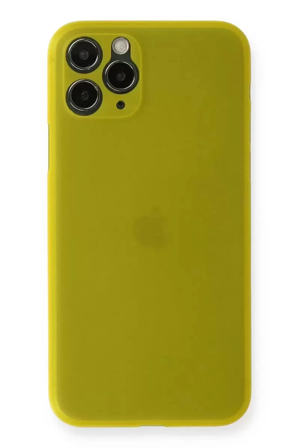 Newface Apple İphone 11 Pro Max Kılıf Pp Ultra İnce Kapak - Sarı