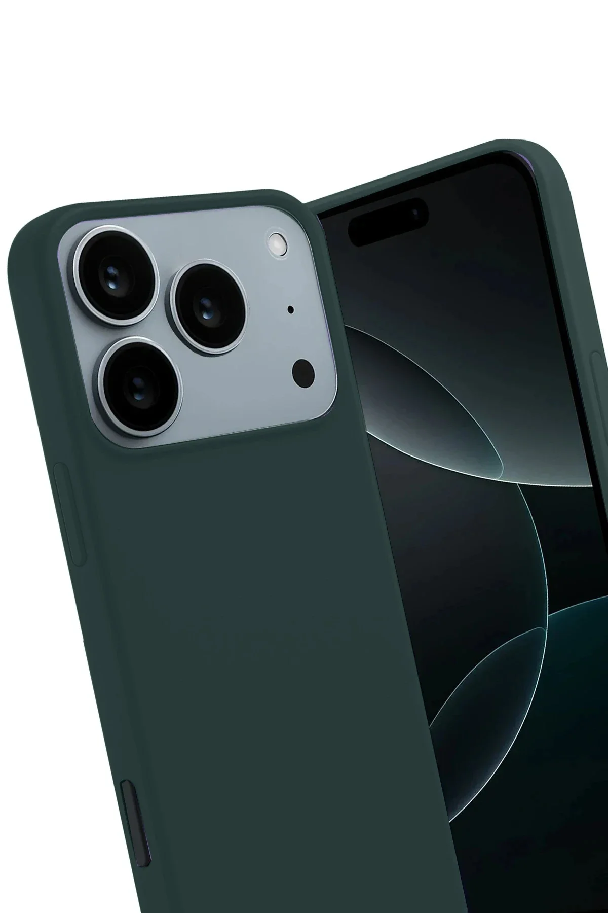 Newface Apple İphone 17 Pro First Silikon - Koyu Yeşil
