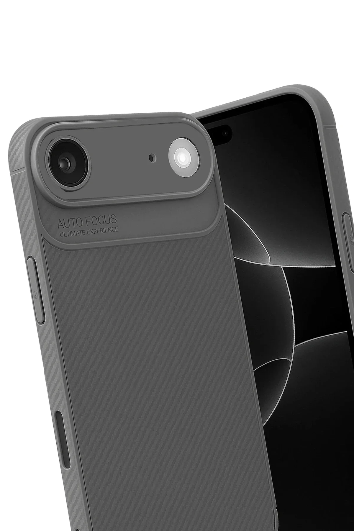 Newface Apple İphone 17 Air Auto Focus Karbon Kapak - Gri