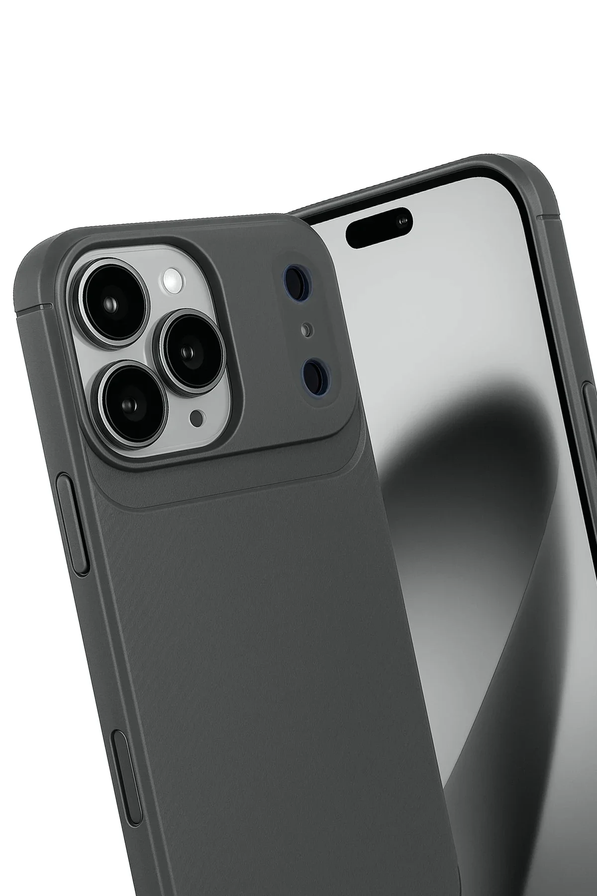 Newface Apple İphone 17 Pro Auto Focus Karbon Kapak - Gri