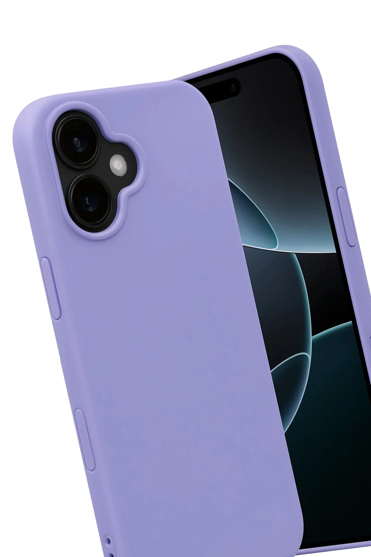 Newface Apple İphone 17 Nano İçi Kadife Silikon - Lila