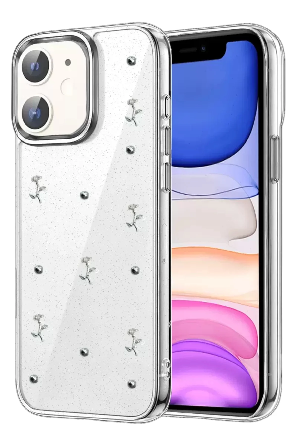 Newface Apple İphone 12 Fiyonk Desenli Kapak - Desen 4