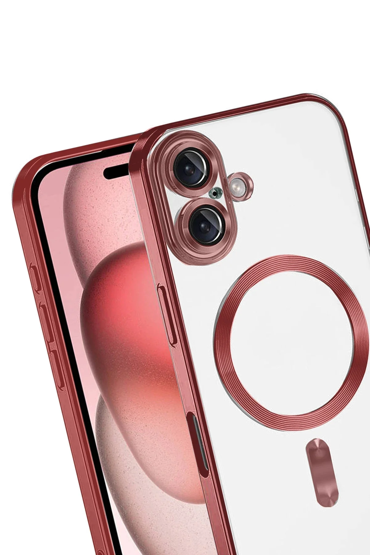 Newface Apple İphone 17 Kross Magneticsafe Kapak - Kırmızı
