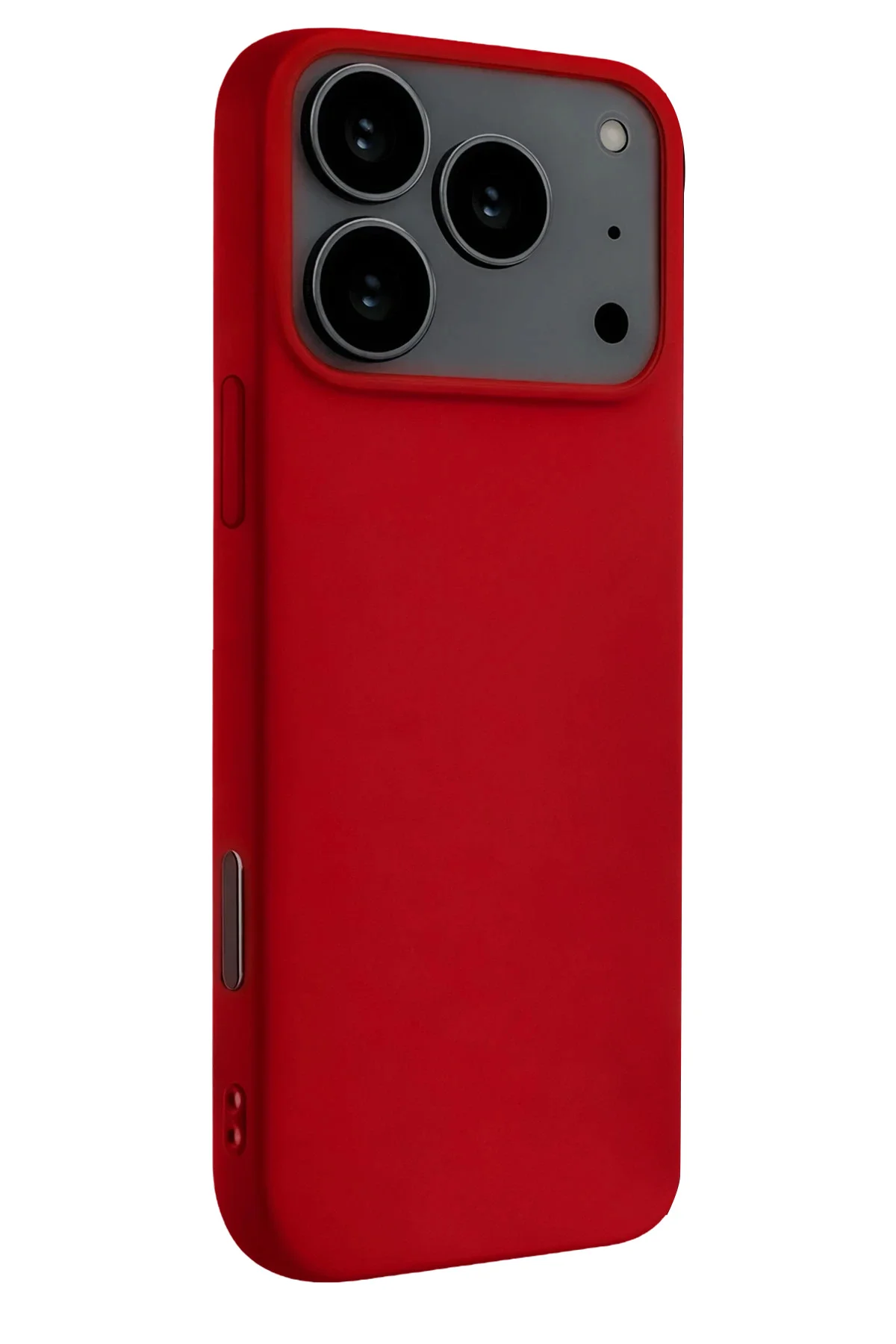 Newface Apple İphone 17 Pro Max Nano İçi Kadife Silikon - Kırmızı