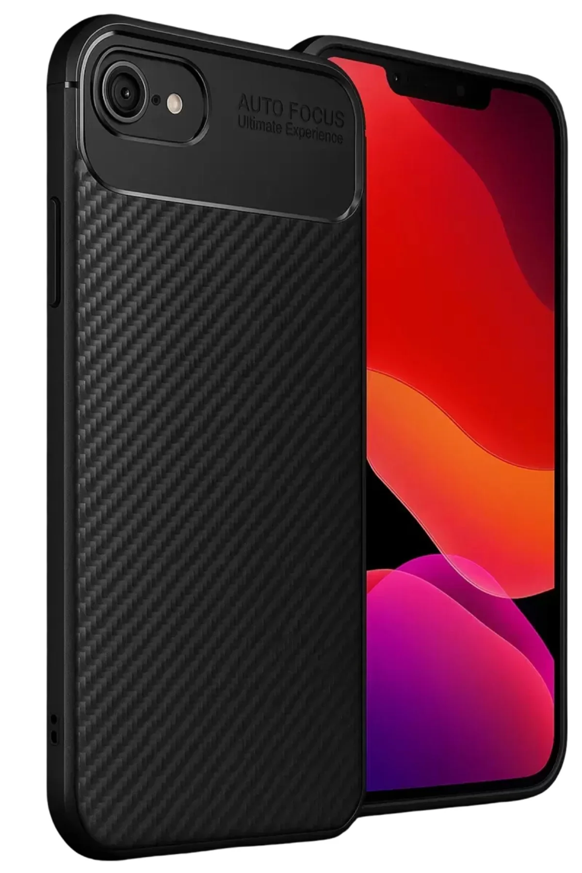 Newface Apple İphone 16e Kılıf Auto Focus Karbon Kapak - Siyah