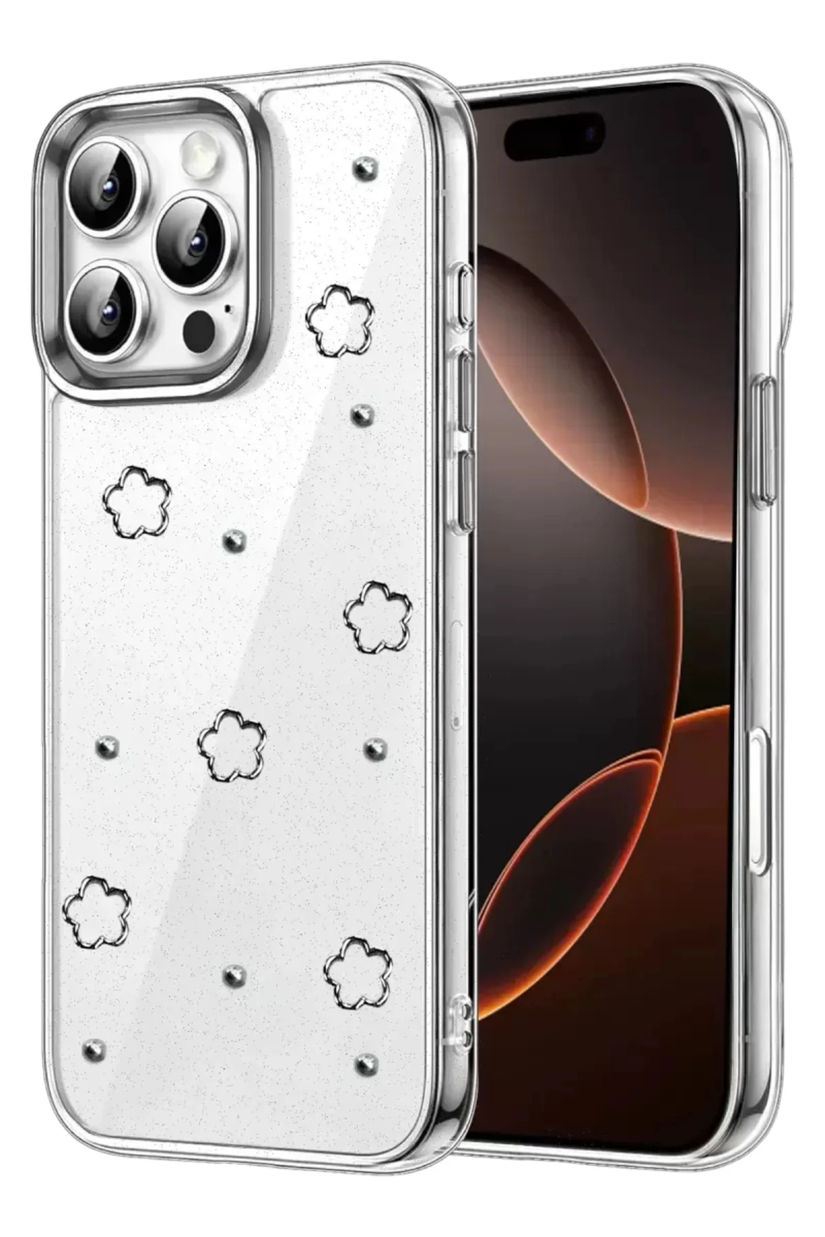 Newface Apple İphone 16 Pro Max Fiyonk Desenli Kapak - Desen 2