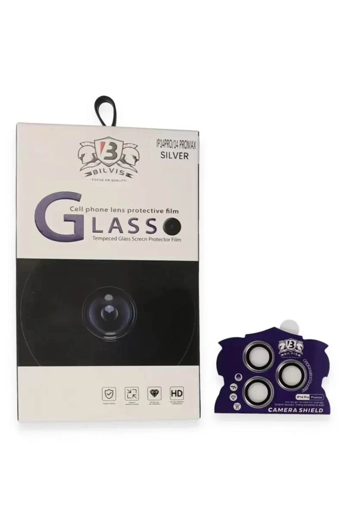Newface Apple İphone 14 Pro Max Bilvis Titan Kamera Lens - Gümüş