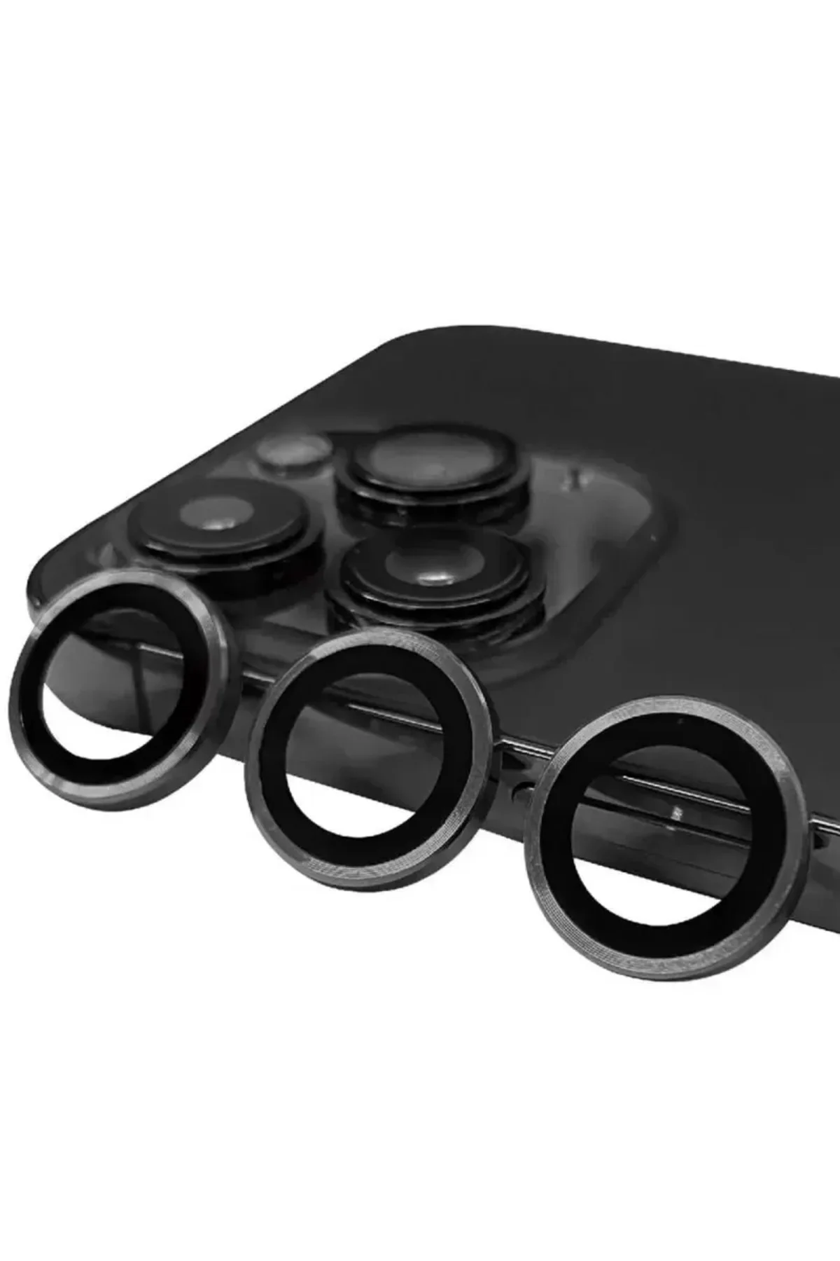 Newface Apple İphone 13 Pro Max Raze Metal Kamera Lens - Gri