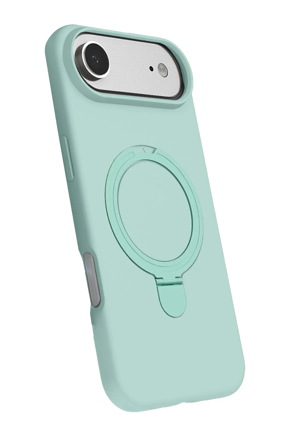Newface Apple İphone 17 Air Regal Magsafe Standlı Kapak - Su Yeşi