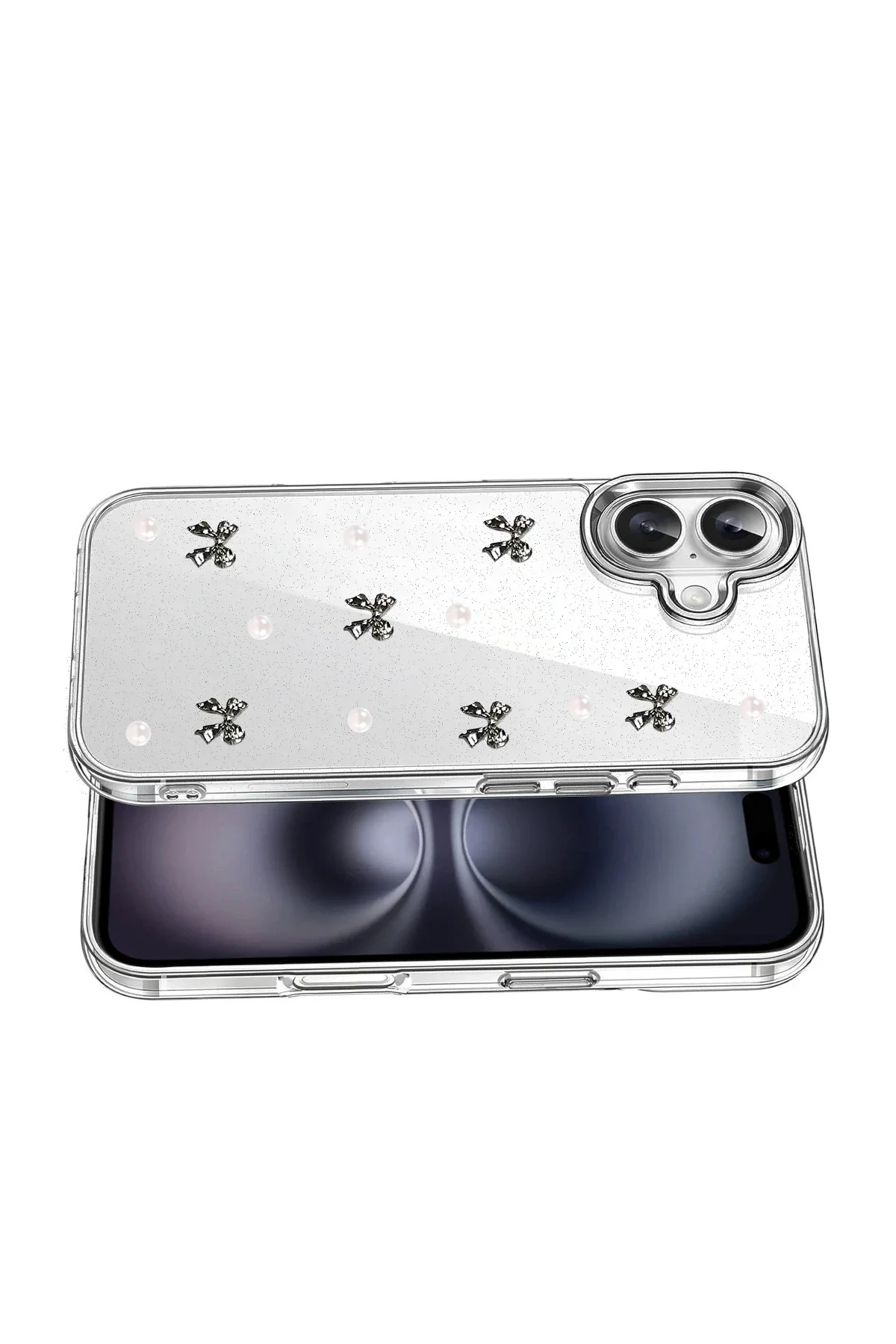 Newface Apple İphone 17 Fiyonk Desenli Kapak - Desen 8