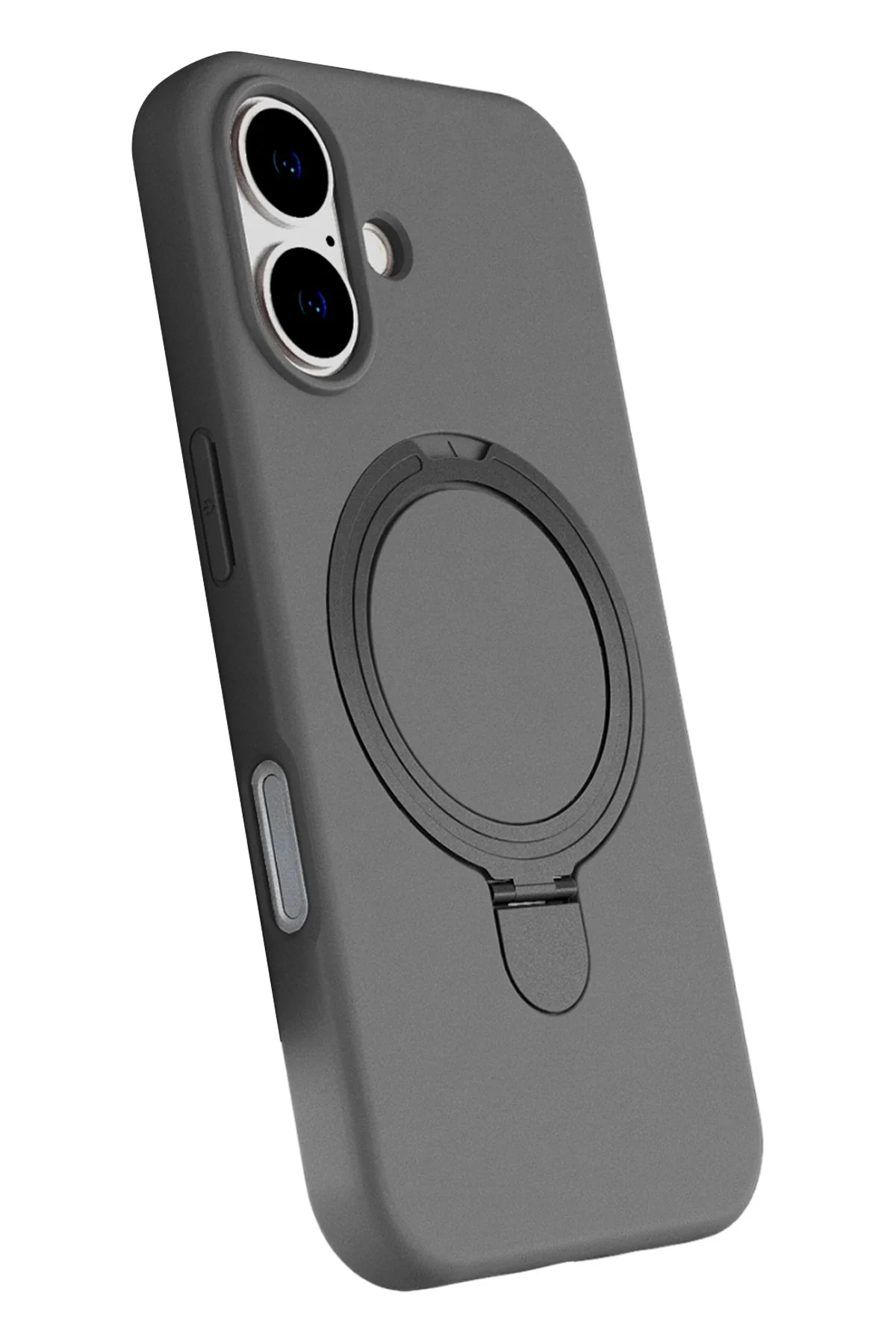 Newface Apple İphone 16 Plus Regal Magsafe Standlı Kapak - Titan 