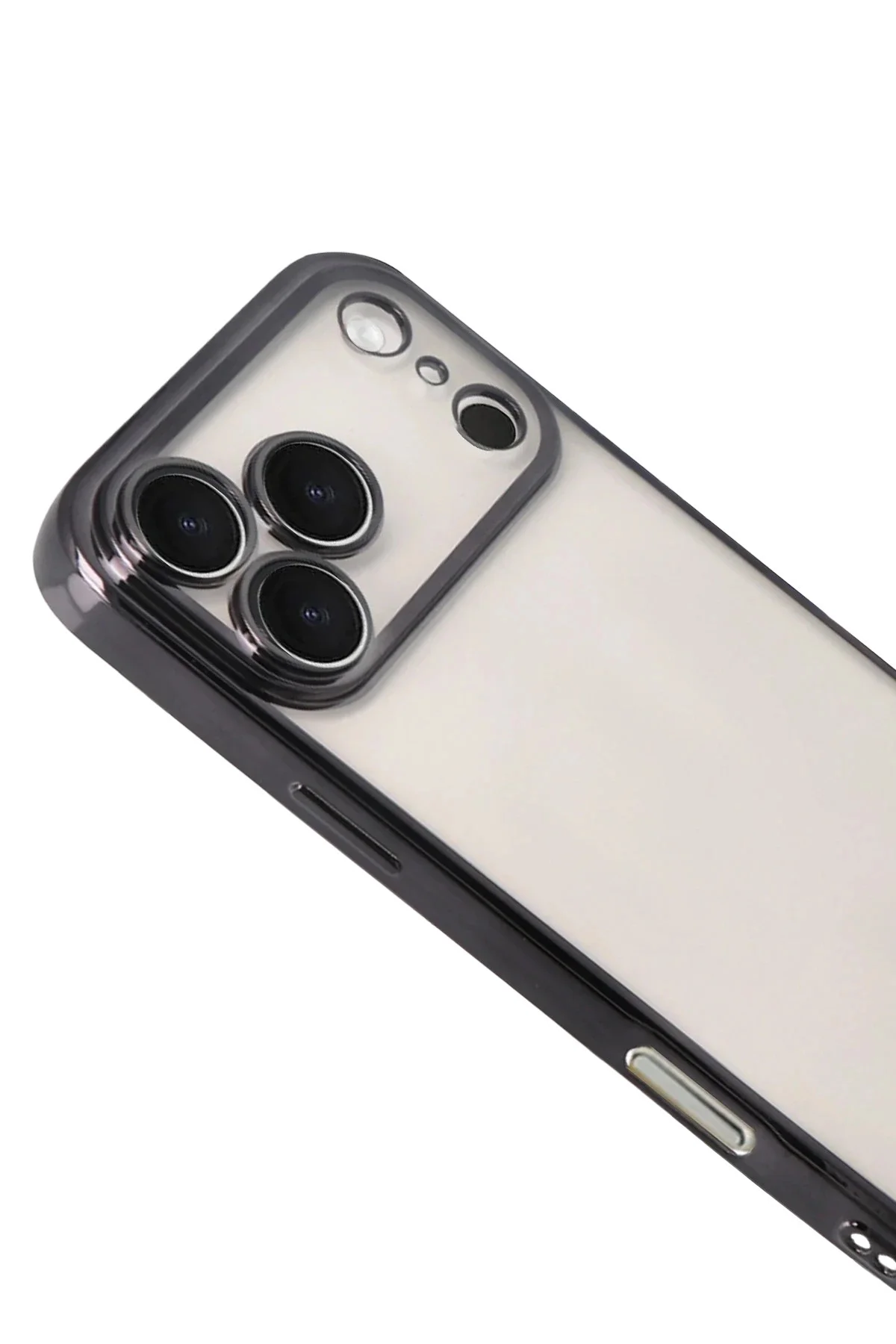 Newface Apple İphone 17 Pro Razer Lensli Silikon - Siyah