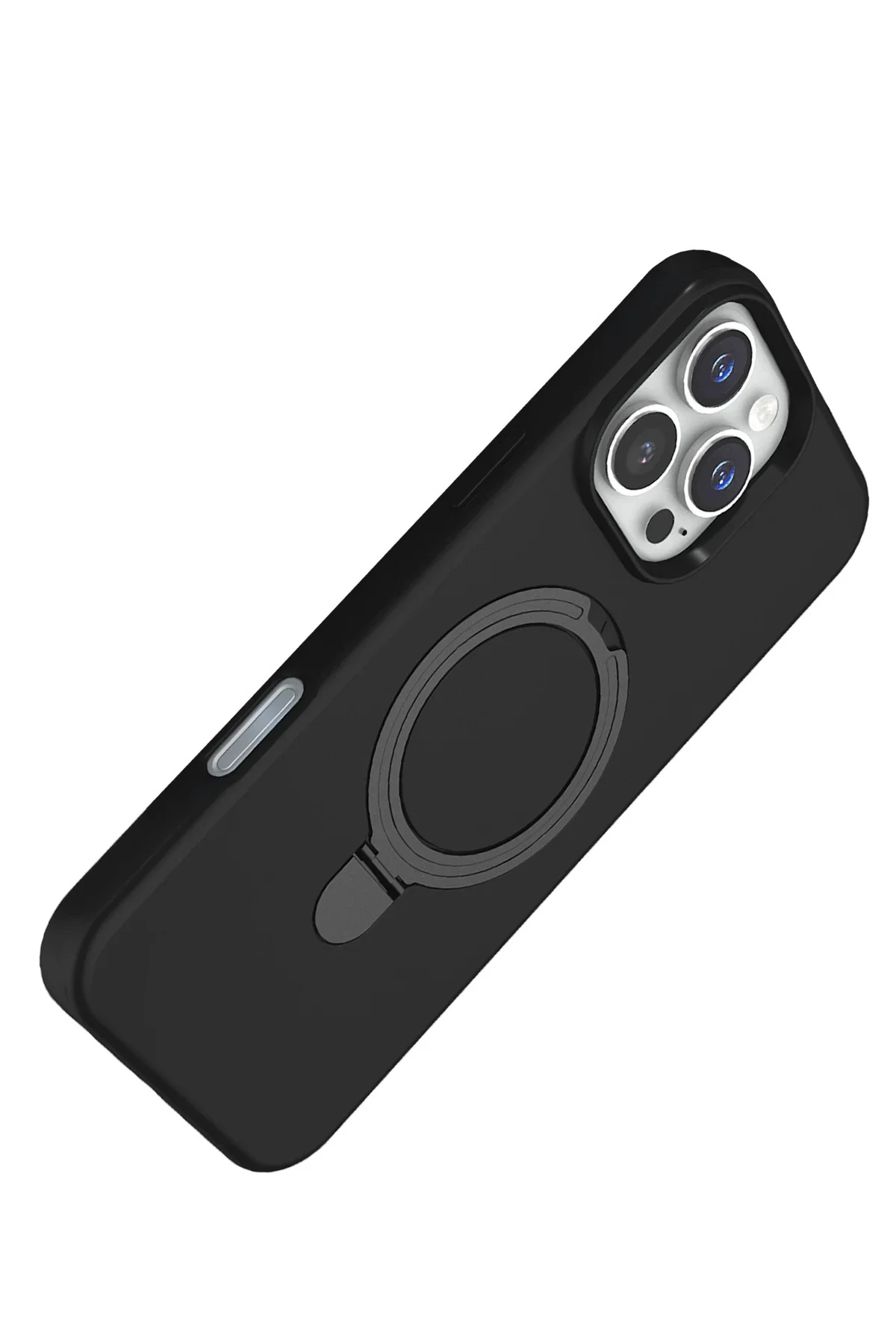 Newface Apple İphone 16 Pro Regal Magsafe Standlı Kapak - Siyah