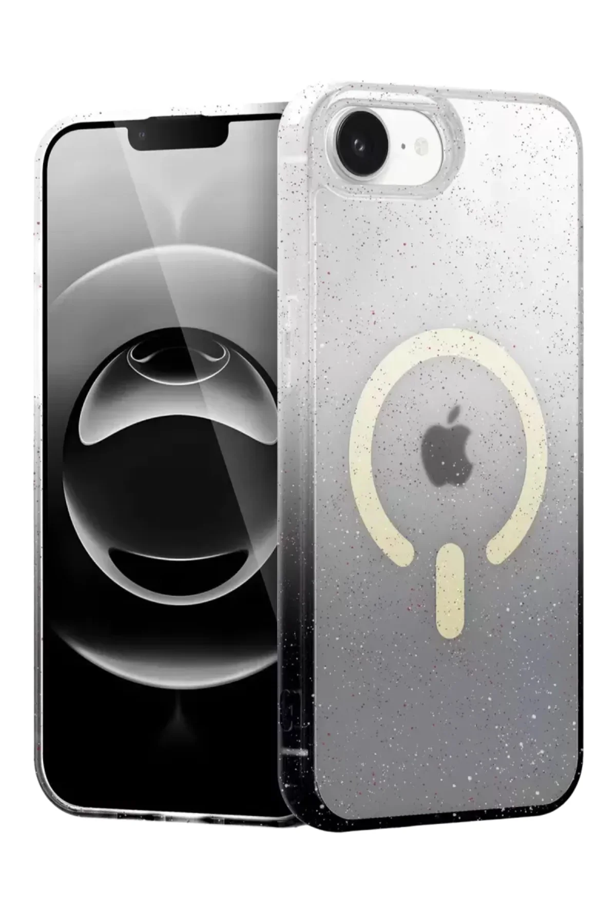 Newface Apple İphone 16e Pummel Shiny Magsafe Kapak - Siyah