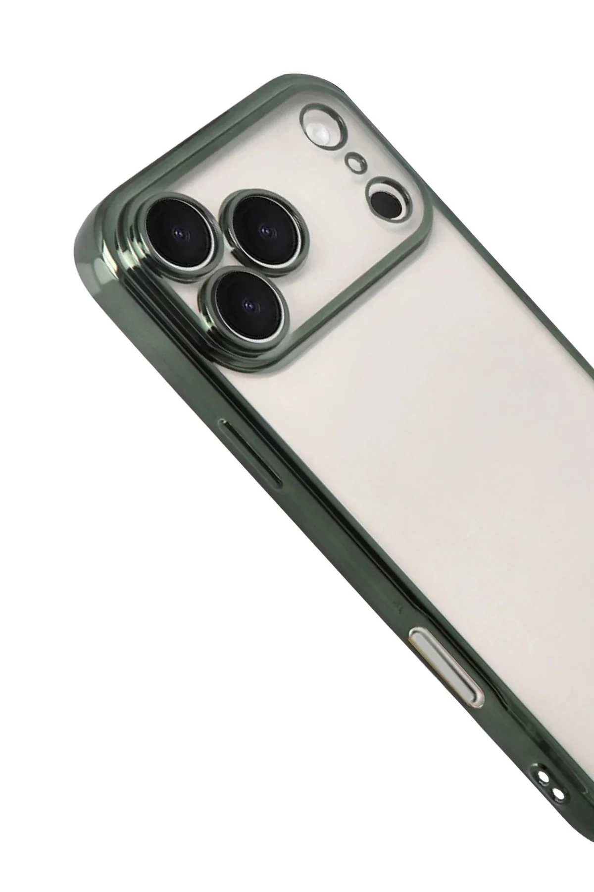 Newface Apple İphone 17 Pro Max Razer Lensli Silikon - Yeşil