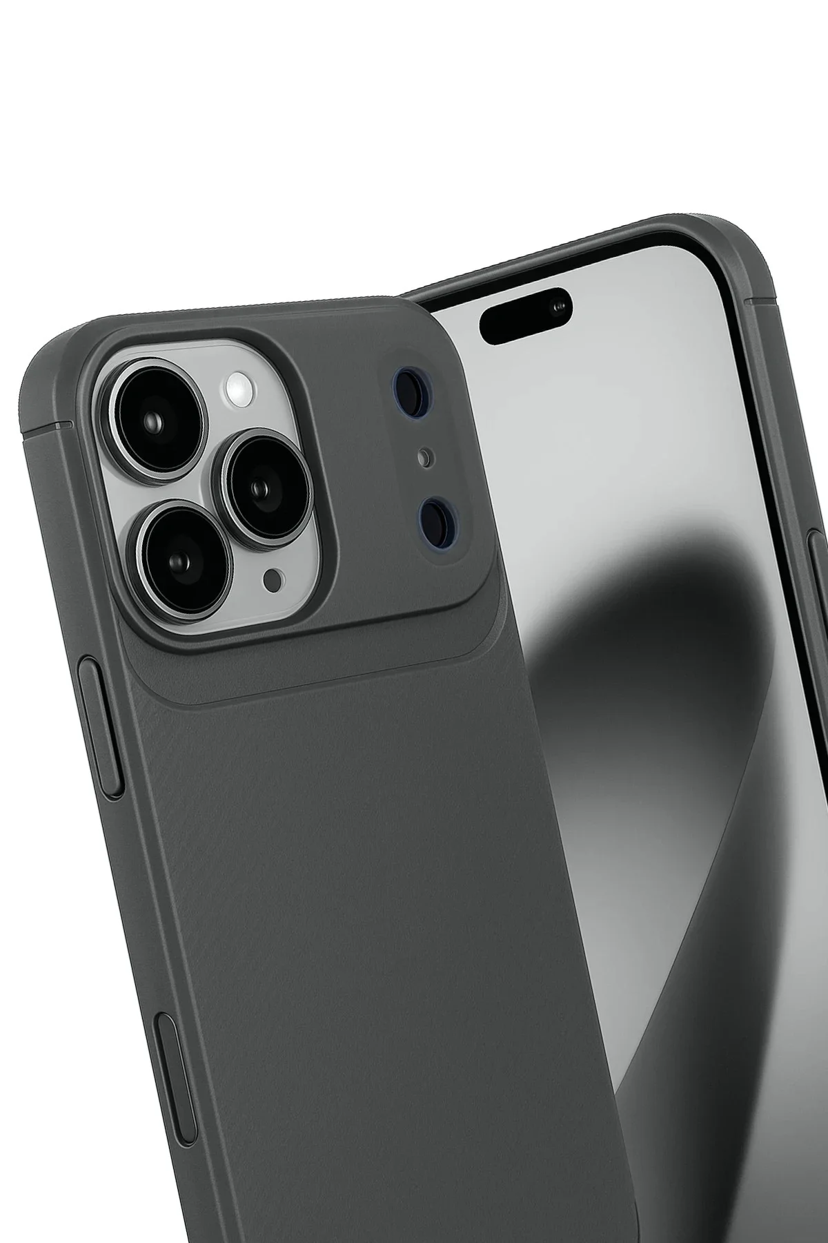 Newface Apple İphone 17 Pro Max Auto Focus Karbon Kapak - Gri