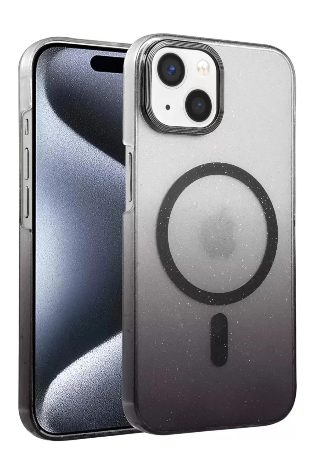 Newface Apple İphone 15 Plus Glossy Magsafe Kapak - Siyah