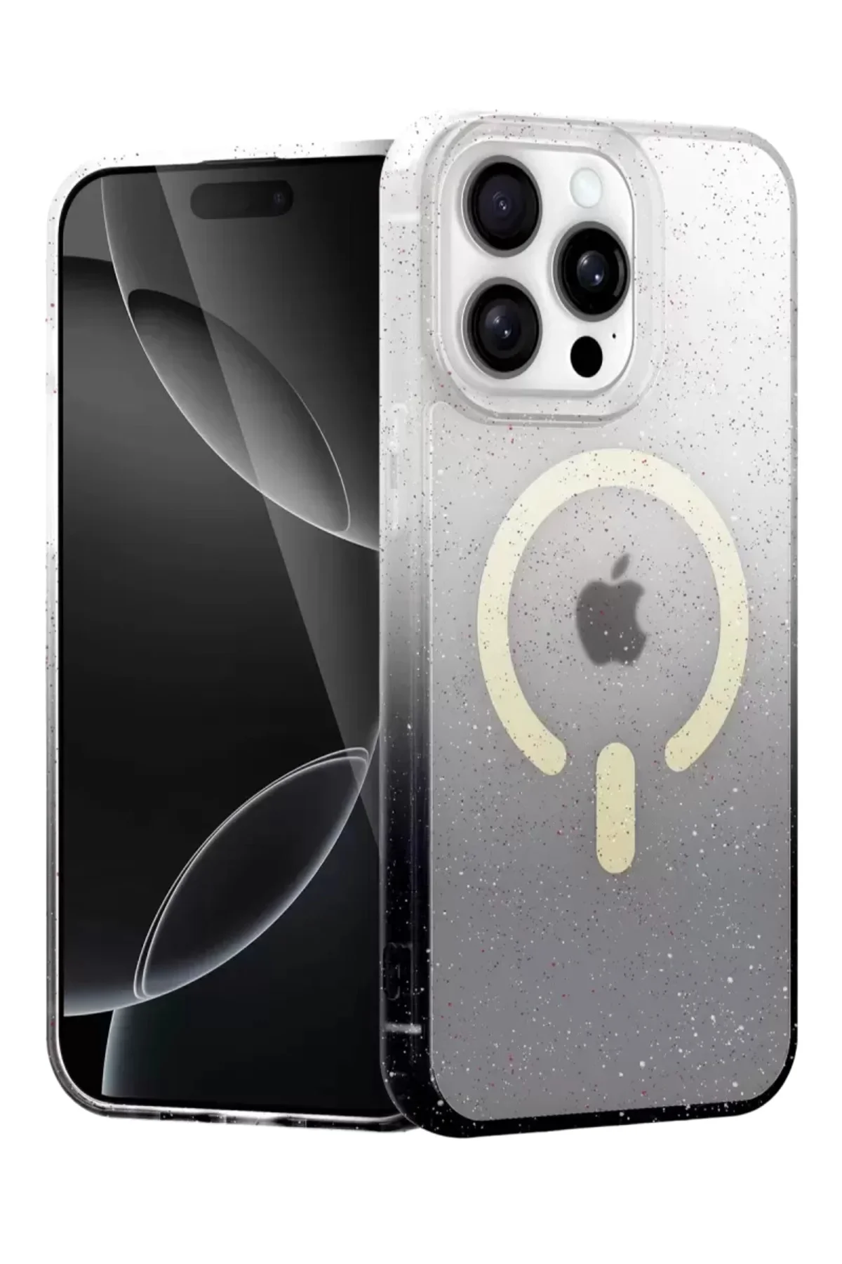 Newface Apple İphone 14 Pro Pummel Shiny Magsafe Kapak - Siyah