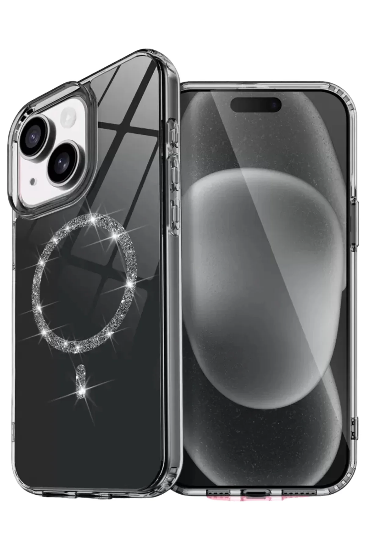 Newface Apple İphone 14 Live Diamond Magsafe Kapak - Siyah